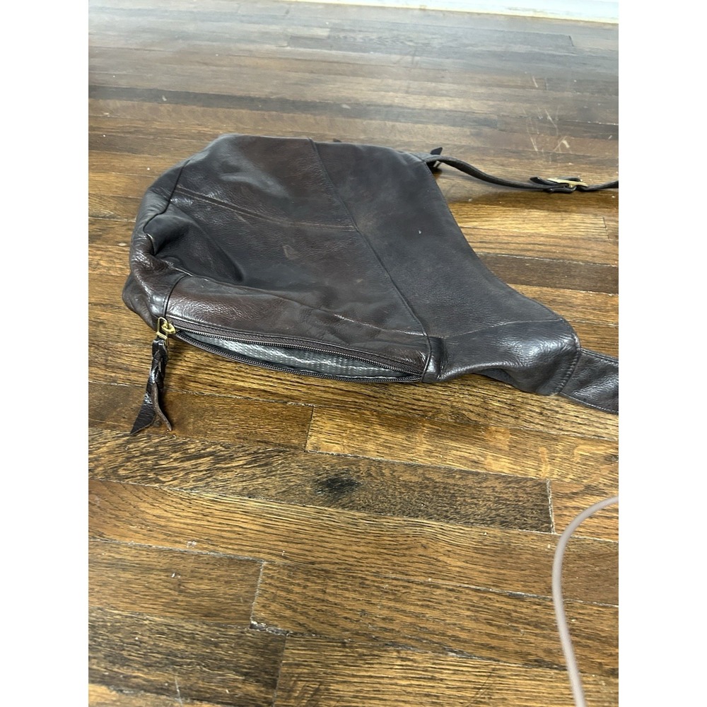 Sven BerkeleyUSA brown Shoulder Leather Bag With Many Different Compartments - Picture 7 of 16
